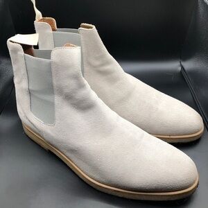 Common Projects Grey Suede Chelsea Boots